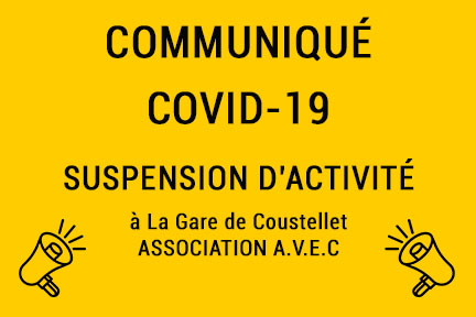 Communiqué Covid-19 / Suspension d’activité image