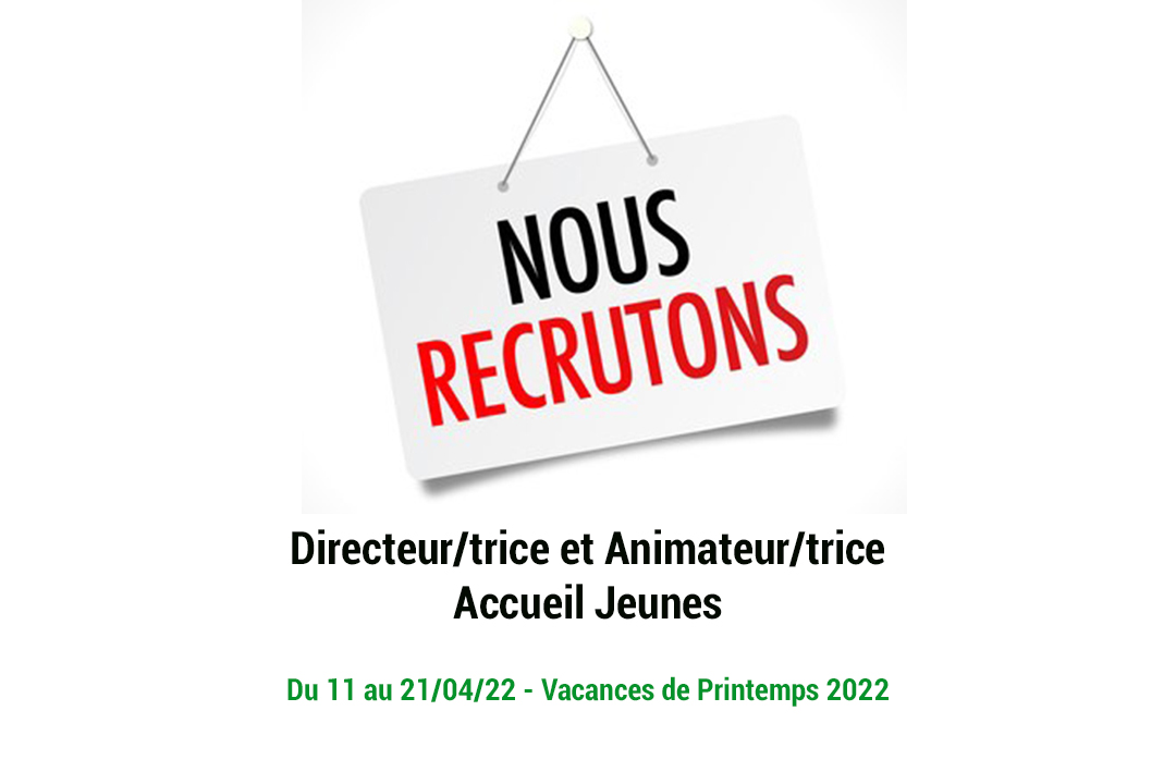 LA GARE RECRUTE : directeur/trice et animateur/trice Accueil Jeunes - du 11 au 21/04/22 image