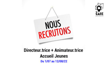 LA GARE RECRUTE : Directeur.trice & Animateur.trice Accueil Jeunes - Eté 2022 image