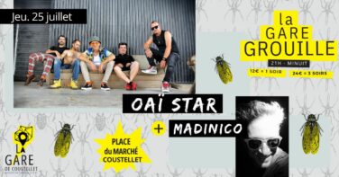 OAÏ STAR + MadiNICO "DJ set on the Rock"- FESTIVAL LA GARE GROUILLE image