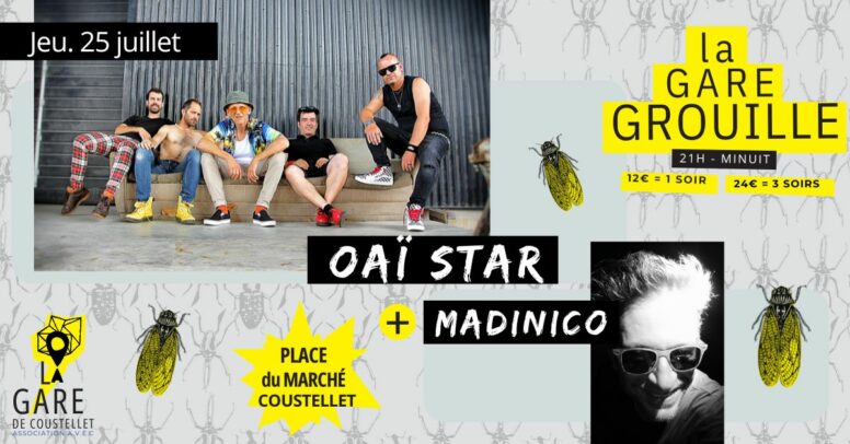 OAÏ STAR + MadiNICO « DJ set on the Rock »- FESTIVAL LA GARE GROUILLE image