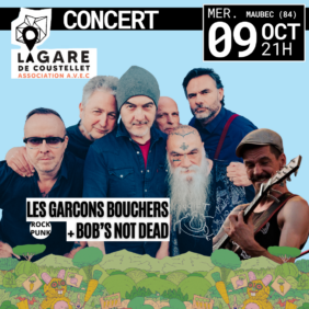 CONCERT LES GARCONS BOUCHERS + BOB'S NOT DEAD image