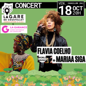 CONCERT FLAVIA COELHO + MARIAA SIGA (La Garance - Cavaillon) image