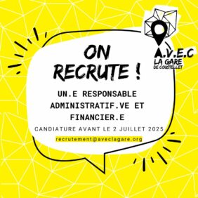 AVEC LA GARE Recrute un.e Resp. Adm. et Fin. image