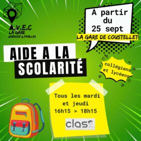 Reprise de l'aide à la scolarité image