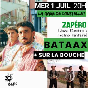 Zapéro Concert BATAAX + SUR LA BOUCHE image